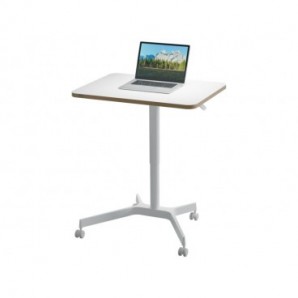 Scrivania compatta Sit - Stand pneumatica Leitz Ergo bianco - 600x650x800 mm - 65360001
