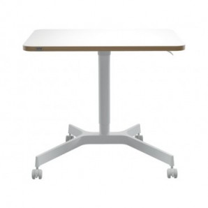 Scrivania compatta Sit - Stand pneumatica Leitz Ergo bianco - 600x650x800 mm - 65360001