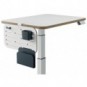 Pannello forato con accessori portapenne, gancio e portariviste 42x25 cm Leitz Ergo grigio chiaro -