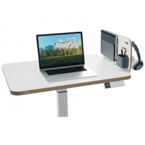 Pannello forato con accessori portapenne, gancio e portariviste 42x25 cm Leitz Ergo grigio chiaro -