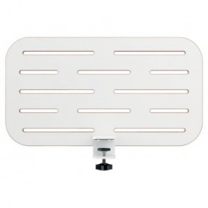 Pannello forato con accessori portapenne, gancio e portariviste 42x25 cm Leitz Ergo grigio chiaro -