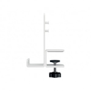 Pannello forato con accessori supporto PC/smartphone, portapenne e gancio 80x25 cm Leitz Ergo grigio chiaro
