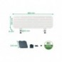 Pannello forato con accessori supporto PC/smartphone, portapenne e gancio 80x25 cm Leitz Ergo grigio chiaro