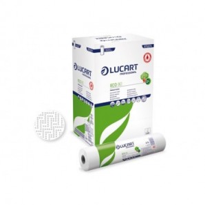 Lenzuolini medici Lucart Professional Eco 80 - bianco 2 veli 80 m - conf. 6 pz - 870074U