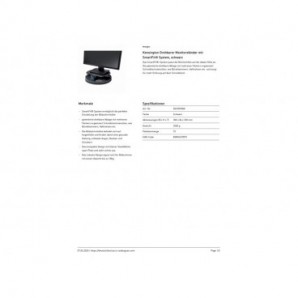 Supporto per monitor Kensington SmartFit™ Spin2 con vassoio rotante di 360° nero - K52787WW