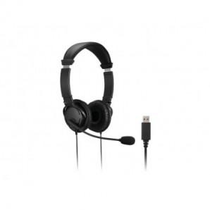 Cuffie con filo USB-A Kensington con microfono e controllo del volume nero K33065WW