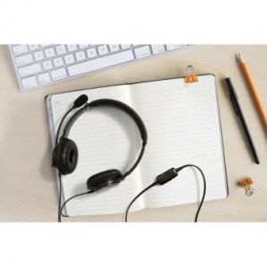 Cuffie con filo USB-A Kensington con microfono e controllo del volume nero K33065WW