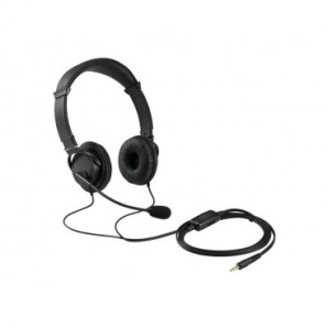 Cuffie Hi-Fi Kensington con microfono e controllo del volume nero K33597WW