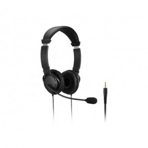 Cuffie Hi-Fi Kensington con microfono e controllo del volume nero K33597WW