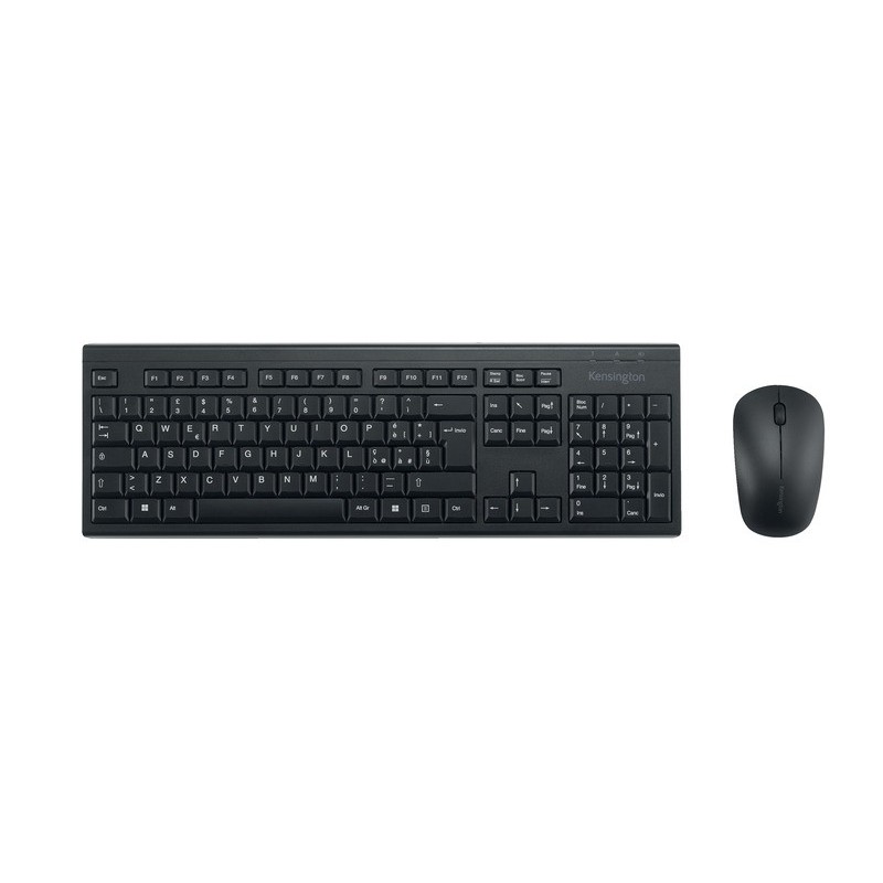 Set mouse + tastiera wireless Kensington KM150 EQ nero non ricaricabile K75562IT