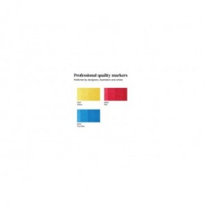 Pennarelli Winsor&Newton Promarker doppia punta fine-larga - conf. 3 pz colori primari - 0290190