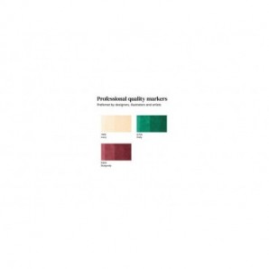 Pennarelli Winsor&Newton Promarker doppia punta fine-larga - conf. 3 pz tonalità intense - 0290191