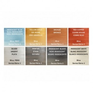 Acquerelli Winsor&Newton Cotman Metallic Pocket Set - conf. 8 mezzi godet in colori assortiti - 0390702