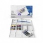 Set acquerelli Winsor&Newton Cotman Painting Plus 16 mezzi godet + 3 tubetti tempere da 8 ml colori assortiti 0390375