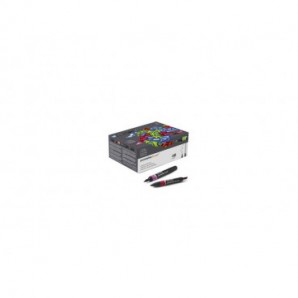 Pennarelli Winsor&Newton Promarker Brush doppia punta scalpello-pennello - conf. 48 pz colori assortiti - 0290080