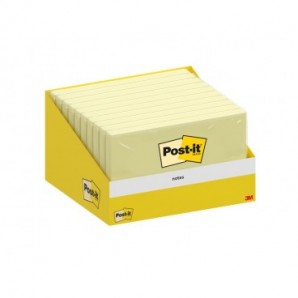 Foglietti riposizionabili Post-it® conf. 10 blocchetti da 100 ff giallo Canary 76x127 mm - 6830-CY-W10