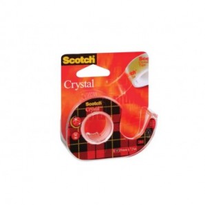 Nastro trasparente Scotch® Crystal con dispenser portatile 19 mm x 7,5 m 98461