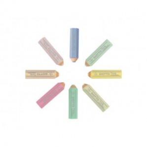 Gomme Giotto Pastel Candy Collection conf. 8 pezzi in astuccio appendibile colori assortiti - F232300