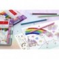 Matite colorate Faber-Castell fusto esagonale in conf. da 10 Classic unicorno + 3 Pastel - 111219