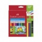 Promo Pack Faber-Castell 18 matite colorate triangolari + 4 matite colorate + 2 matite grafite - 201597
