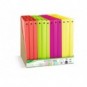 Espositore 24 raccoglitori 4 anelli Lebez in PP - A4 Ø 15 mm - colori neon assortiti - 80979