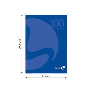 Maxi quaderno BM Arti Grafiche Be More Centus A4 - 100 g/m² - 18+1 ff - 4F - assortiti - conf. 12 pezzi - 0101037