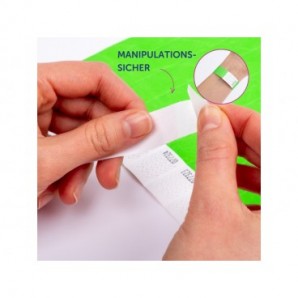 Braccialetti identificativi in Tyvek® Avery resistenti all'acqua - conf. 500 pz - verde fluo - TYVGN-50