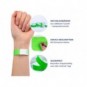 Braccialetti identificativi in Tyvek® Avery resistenti all'acqua - conf. 500 pz - verde fluo - TYVGN-50