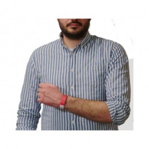 Braccialetti identificativi in Tyvek® Avery resistenti all'acqua - conf. 500 pz - rosso fluo - TYVRD-50