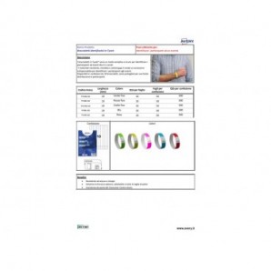 Braccialetti identificativi in Tyvek® Avery resistenti all'acqua - conf. 500 pz - blu fluo - TYVBL-50