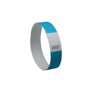 Braccialetti identificativi in Tyvek® Avery resistenti all'acqua - conf. 500 pz - blu fluo - TYVBL-50