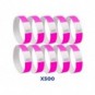 Braccialetti identificativi in Tyvek® Avery resistenti all'acqua - conf. 500 pz - rosa fluo - TYVPK-50