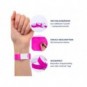 Braccialetti identificativi in Tyvek® Avery resistenti all'acqua - conf. 500 pz - rosa fluo - TYVPK-50
