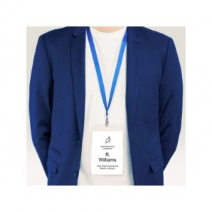 Porta badge Avery A6 in plastica - inserti in carta inclusi - conf. 50 pz - 4834XL