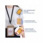 Porta badge Avery A6 in cartoncino certificato FSC® - inserti in carta inclusi - conf. 25 pz - 4839XL