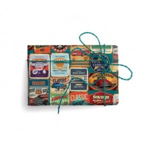 Carta regalo Kartos linea Maschile 70x100 cm - conf. da 100 fogli in soggetti assortiti - 18348