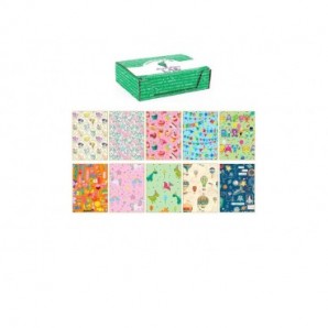 Carta regalo Kartos linea Fantasy Mix 70x100 cm - conf. da 100 fogli in soggetti assortiti - 18344