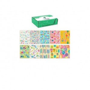 Carta regalo Kartos linea Party 70x100 cm - conf. da 100 fogli in soggetti assortiti - 18340