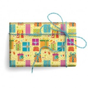 Carta regalo Kartos linea Party 70x100 cm - conf. da 100 fogli in soggetti assortiti - 18340