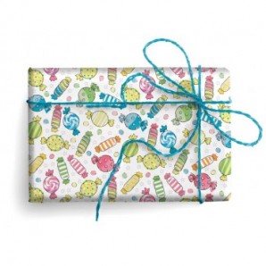 Carta regalo Kartos linea Party 70x100 cm - conf. da 100 fogli in soggetti assortiti - 18340