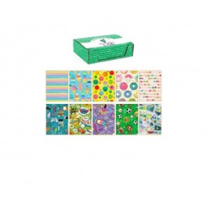 Carta regalo Kartos linea Teenagers 70x100 cm - conf. da 100 fogli in soggetti assortiti - 18341