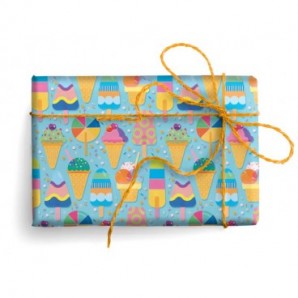 Carta regalo Kartos linea Teenagers 70x100 cm - conf. da 100 fogli in soggetti assortiti - 18341