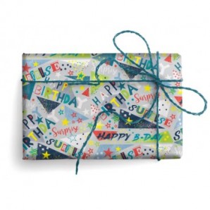 Carta regalo Kartos linea Teenagers 70x100 cm - conf. da 100 fogli in soggetti assortiti - 18341