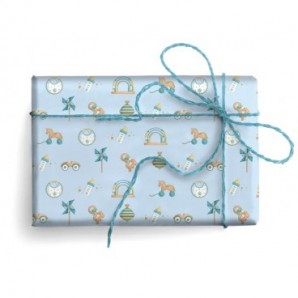 Carta regalo Kartos linea Baby 70x100 cm - conf. da 100 fogli in soggetti assortiti - 18345