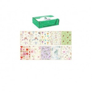 Carta regalo Kartos linea Felicitazioni 70x100 cm - conf. da 100 fogli in soggetti assortiti -18343