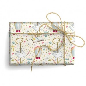 Carta regalo Kartos linea Felicitazioni 70x100 cm - conf. da 100 fogli in soggetti assortiti -18343