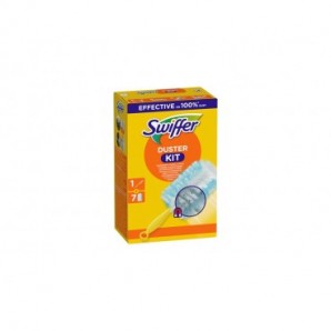 Starter Kit catturapolvere per mobili Swiffer Duster verde con 7 piumini - conf. 8 pz - PG268