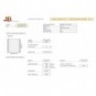 Moduli continui lettura facilitata Sabacart 24x11 '' 60 g/m² p. staccabili grigio - conf. 2000 ff - S01240116010