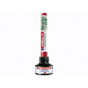 Marcatore permanente Edding 21 EcoLine punta tonda - tratto 1,5-3 mm blu - 4-21003