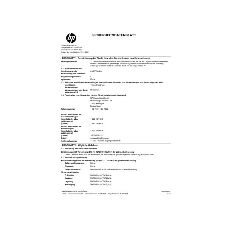 Cartuccia HP 937e - 4S6W7NE magenta - 4S6W7NE